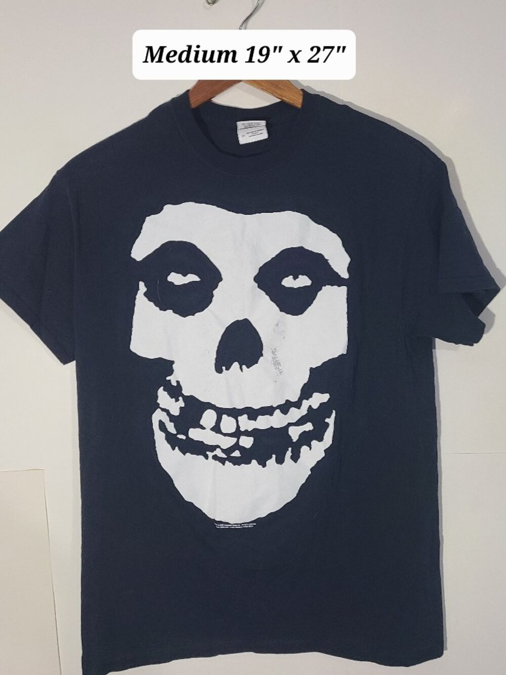 Misfits Fiend Skull 2009 Black Medium T-Shirt Y2K  Horror Punk